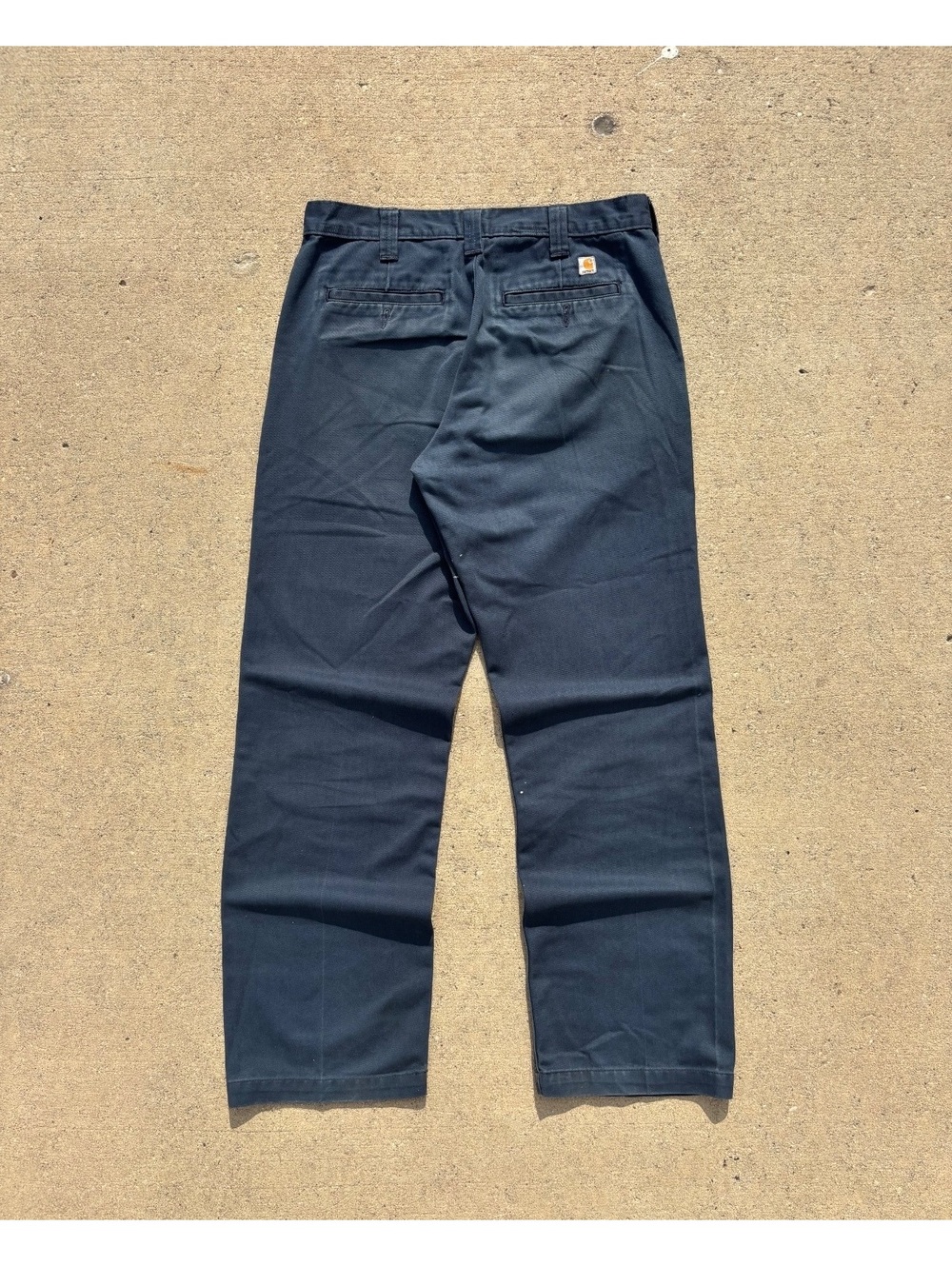 Vintage Carhartt B290 Navy Relaxed Faded Work Pants 32x32